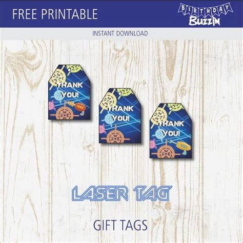 Here are 10 sites with free printable tags so you ca. free printable laser tag favor tags birthday buzzin
