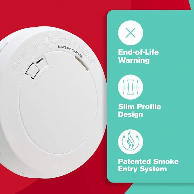 First Alert Battery Operated Combination Smoke And Carbon Monoxide Detector In The Combination Smoke Carbon Monoxide Detectors Department At Lowes Com