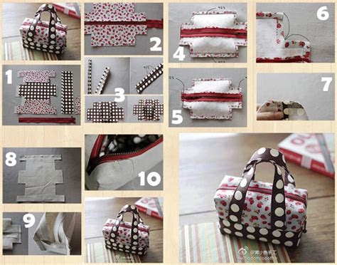wonderful diy cute mini fabric tote
