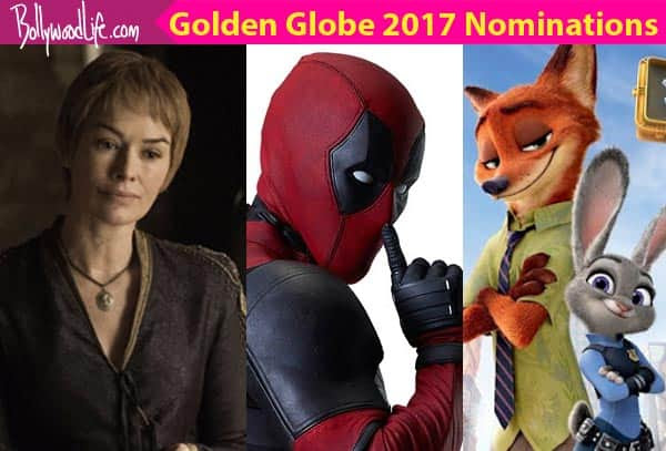 Deadpool, Zootopia, Game of Thrones - The FULL list of 