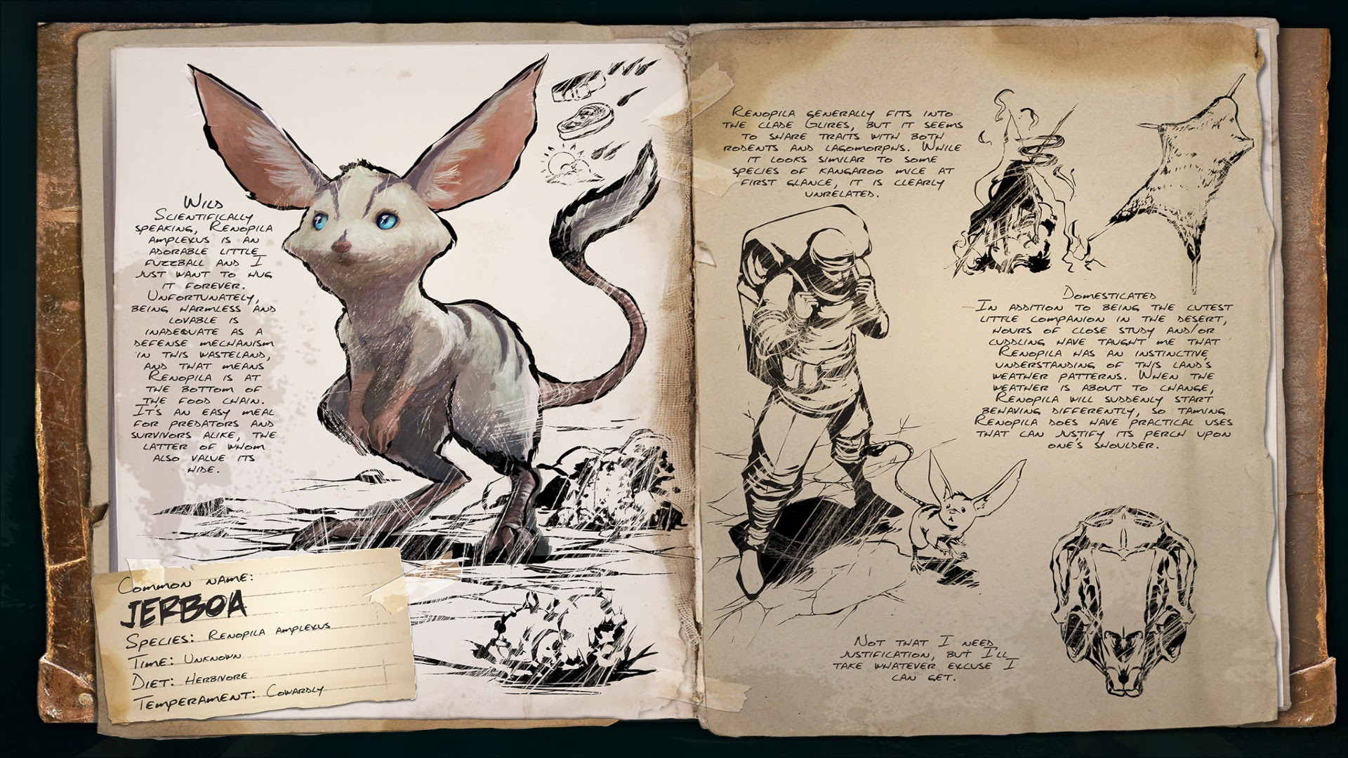 Dino Dossier Jerboa Scorched Earth Ark Survival Evolved