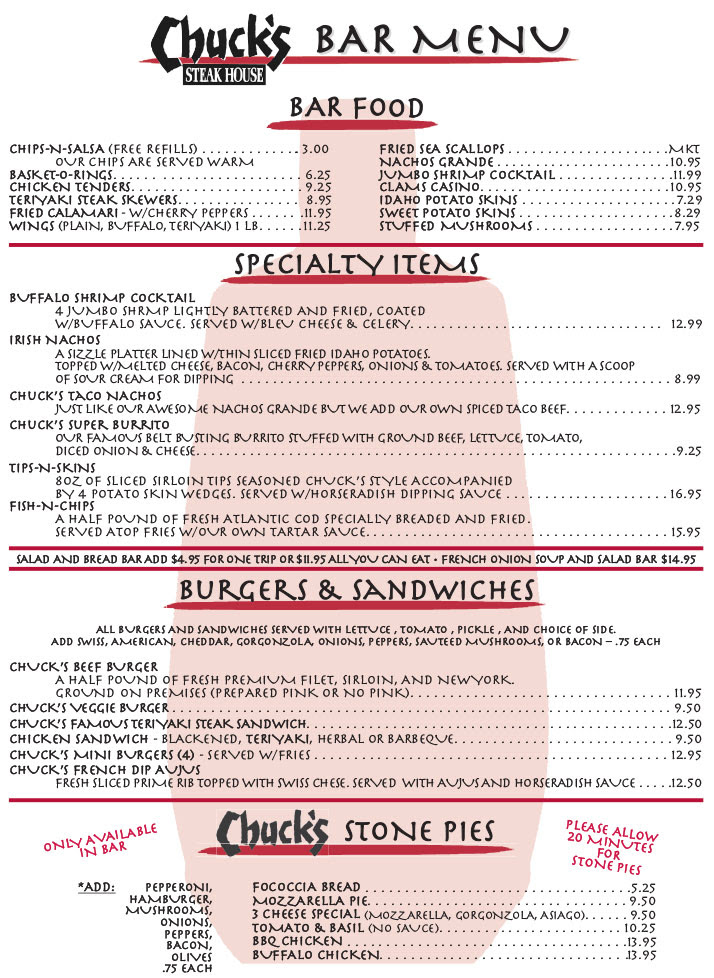 chucks steak house myrtle beach