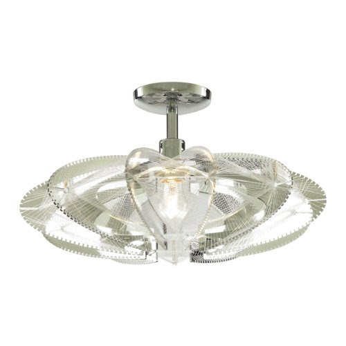 Litecraft - Gyro Chrome Flush Ceiling Light