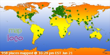 Locations of Site Visitors