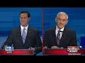 Ron Paul challenged on the 2nd amendment by Santorum SC Republican Debate 1/16/12