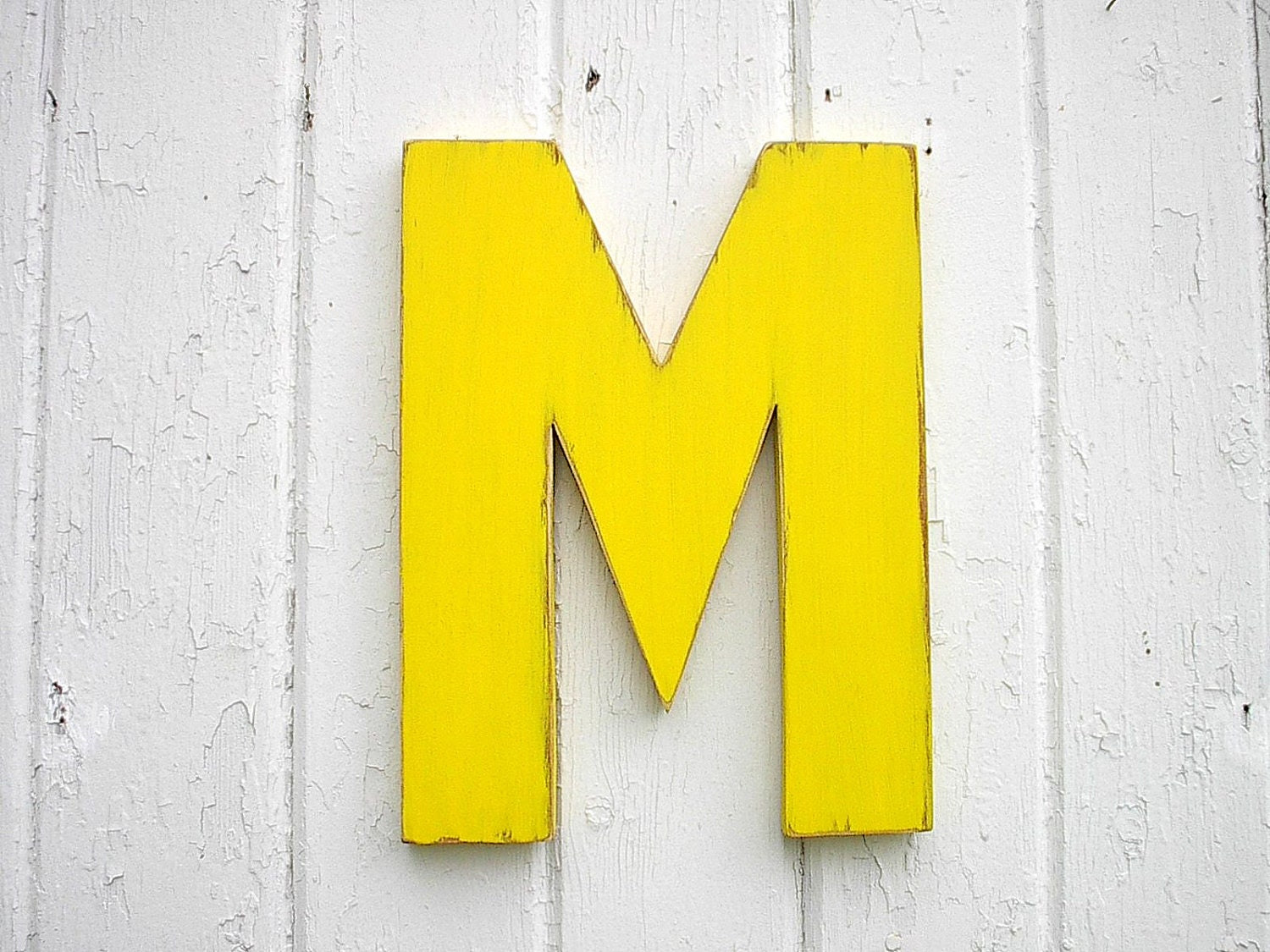 Items similar to Wooden Wall Letter W, modern wall decor made from 