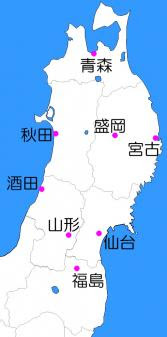 Geographico 東北地方の気候