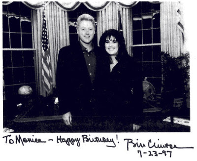 picture of bill clinton and monica lewinsky. Bill Clinton and Monica