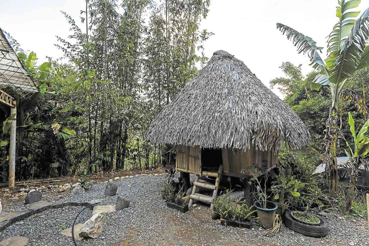 IFUGAO hut in the garden