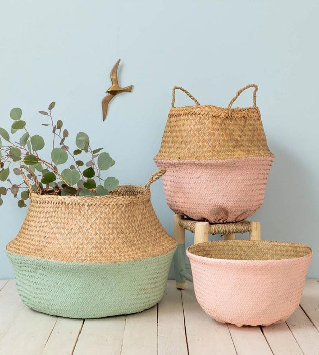 10 buenas ideas para decorar cestas de mimbre | Mil Ideas ...