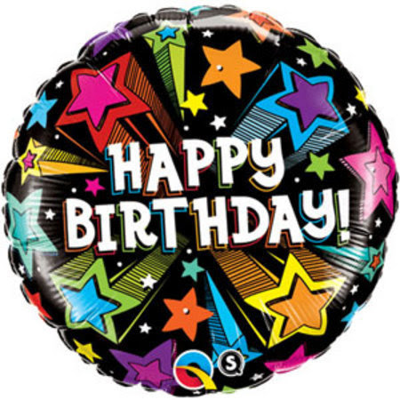  Balloons, Happy Birthday Balloon, Birthday Colourful Shooting Stars