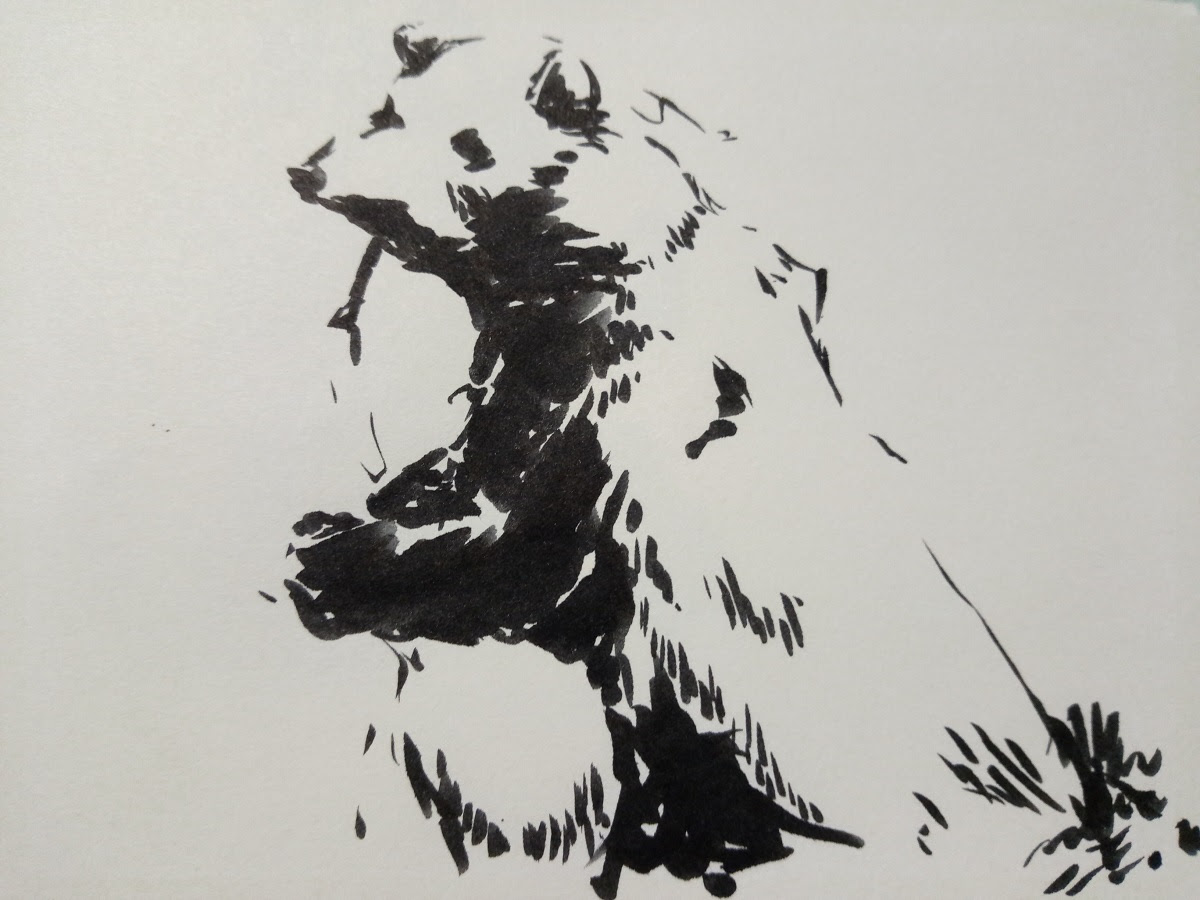 筆ペンでイラスト描いた Sato Fujiiro Com