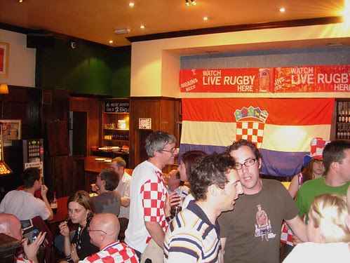 Croatian football fans, London