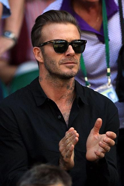 David Beckham Wimbledon Quarter Finals July 6 16 Star Style Man