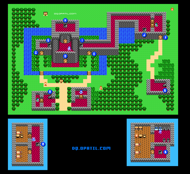 サラン マップ Dq4 全ての町 ダンジョンのマップ一覧 Fc版ドラゴンクエスト4 完全攻略 Dragon Quest4 ゲーム攻略メモ