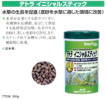 テトラ イニシャルスティック 300g レヨンベールアクア