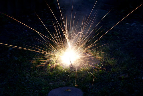 Small explosions.