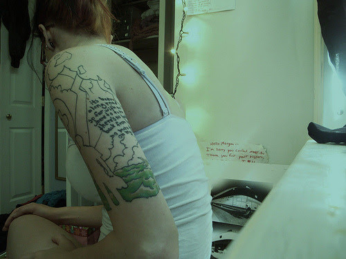 tattooed girl