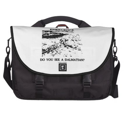 Emergence Do You See A Dalmatian? Optical Illusion Bags For Laptop