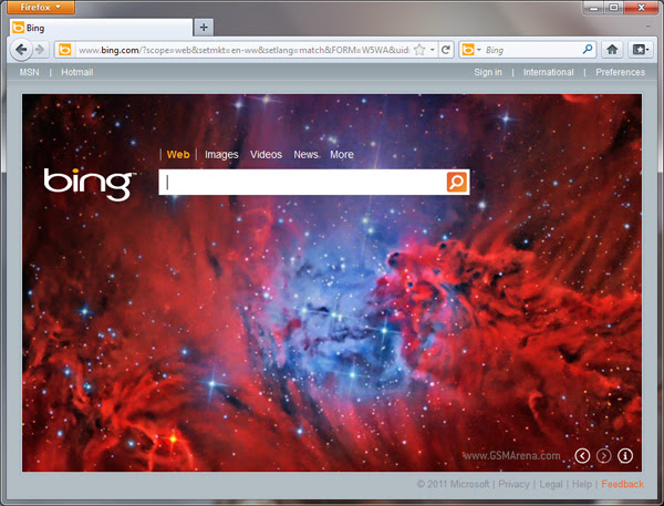 gsmarena 001 Microsoft announces Firefox with Bing, sets homepage and default search engine to Bing (duh)