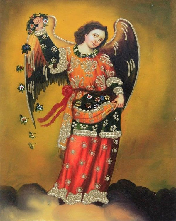 Archangel Barachiel Cuzco School