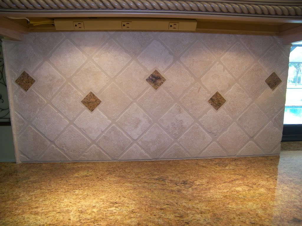 Patterned Tile Backsplash