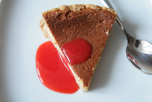 Une part de cheesecake à la ricotta