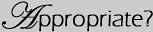 appropriate