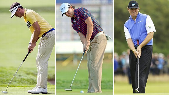 Keegan Bradley, Rory McIlroy, and Ernie Els