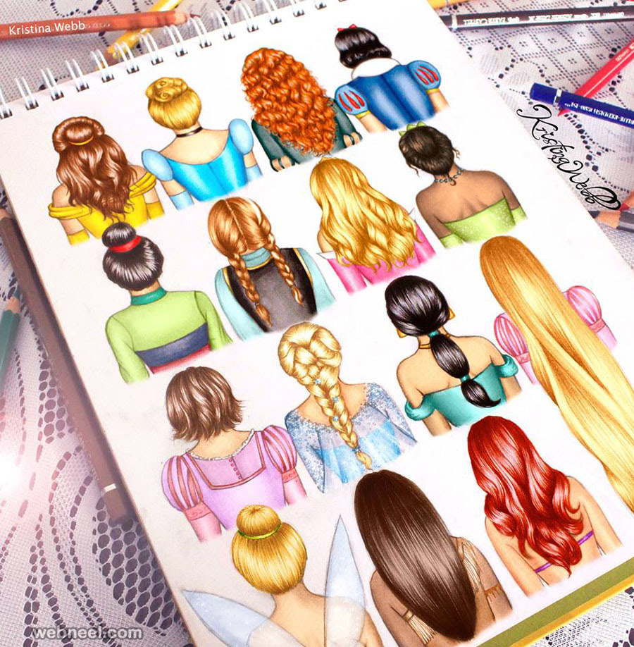 25 Beautiful Color Pencil Drawings and Creative Art works by Kristina Webb