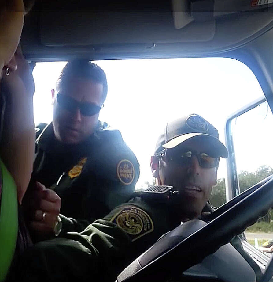 Youtube frame grab of video recorded by people going through Border Patrol checkpoints several miles inside the United States. These individuals had not left the country. This man was forcibly removed from his vehicle while refusing to answer questions. Photo: Youtube.com / Youtube.com