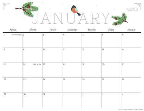  cute free printable calendar 2023 printable calendar 2023