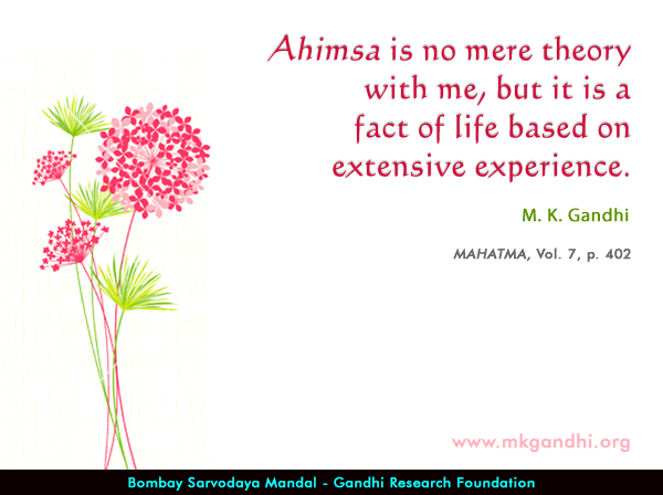 Mahatma Gandhi Quotes on Ahimsa