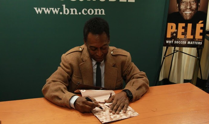 Pelé, lançamento livro nos EUA (Foto: Thiago Lavinas)