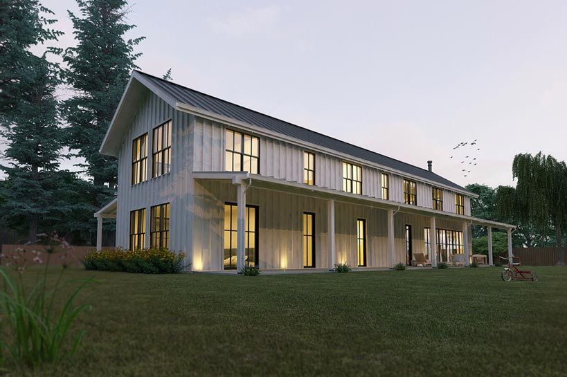 Awesome Modern Look Metal Farmhouse HQ Plans Pictures Awesome Modern Look Metal Farmhouse HQ Plans Pictures