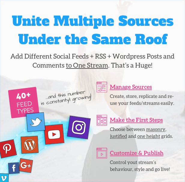 WordPress Social stream networks