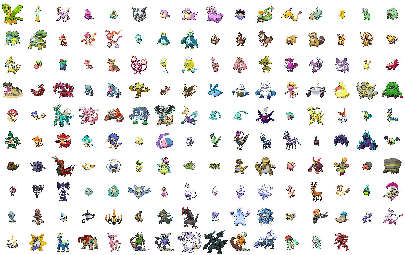 全ポケモン通常 色違い一覧表 ブラックホワイト進化早見表 ポケモン素材画像 ものくろにくる