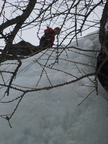 Gianni in uscita dal tiro verticale