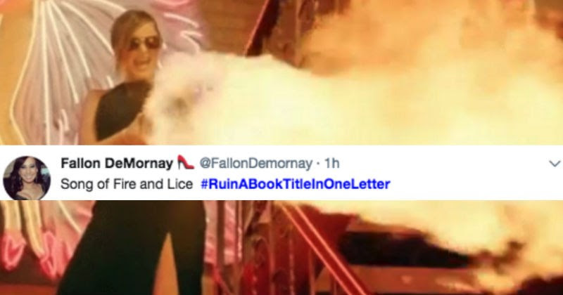 People on Twitter are ruining book titles with one letter and these are kind of amazing.
