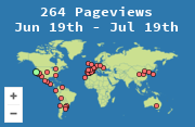 Locations of visitors to this page