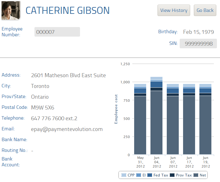 Cleaner, easier to read employee profile