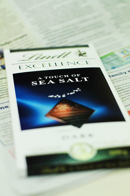 Lindt Dark Chocolate with A Touch of Sea Salt