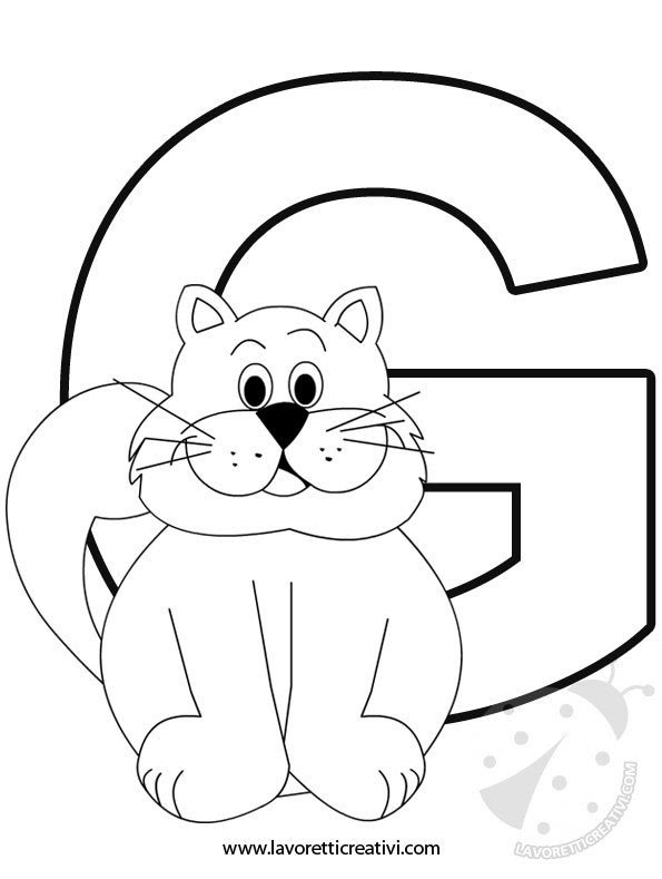 Alfabeto con disegni – Lettera G