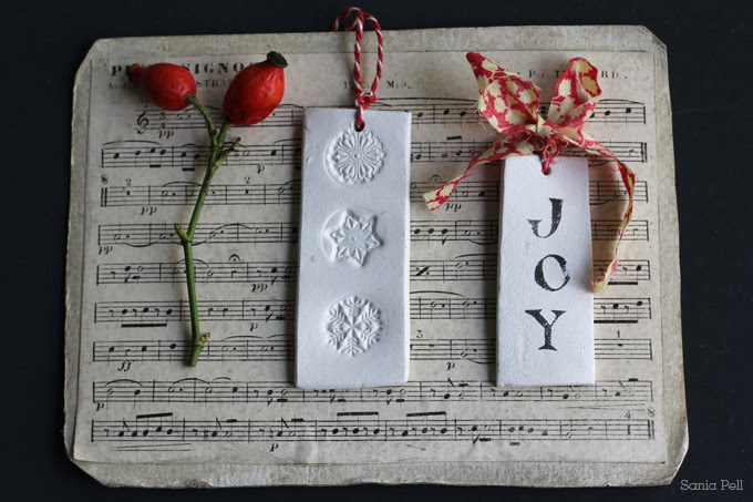 craft project clay christmas decorations Sania Pell craft project clay christmas decorations Sania Pell