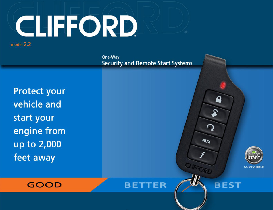 Clifford 2 2 Matrix Car Alarm With Remote Engine Start