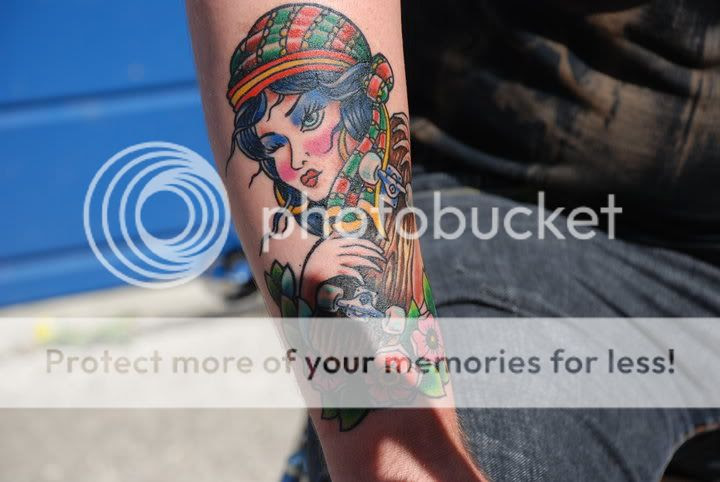 I also got this sweet tattoo from Chin and Ink at the convention.