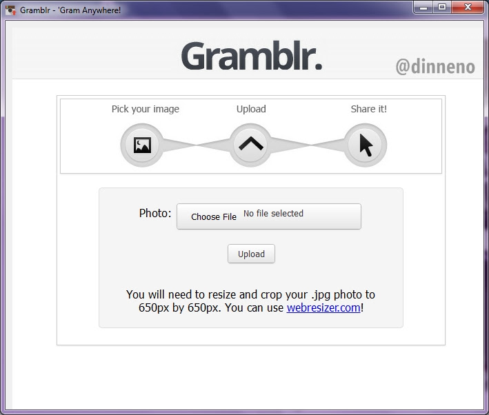 download instagram melalui PC Gramblr