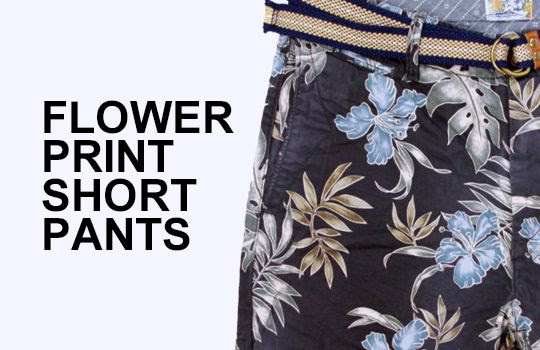 花柄ショートパンツで着こなしにリゾート感 メンズおすすめショートパンツ