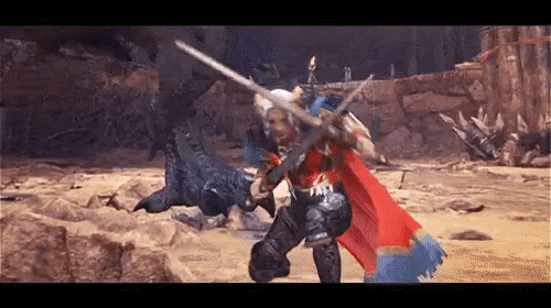 Mhw 双剣がカッコいいと思えるgif画像置いとくwww アイスボーン モンハン速報まとめラボ モンハンライズまとめ