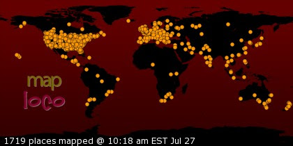 Locations of Site Visitors